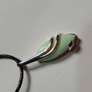 Sterling Silver Chrysoprase Pendant